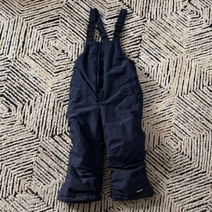 Lands' End navy Kids snowbib Overalls sz 4, unisex, like new